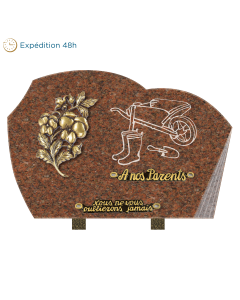 Plaque forme sablage brouette 35x25cm