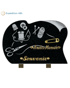 Plaque forme sablage couture 30x20cm