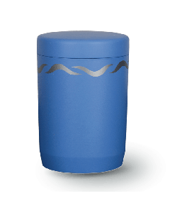 Urne soluble vagues bleu