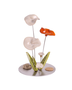 Rond 3 fleurs - Terre & Tonique 16x25cm
