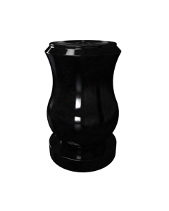 Petit vase tulipe - noir fin
