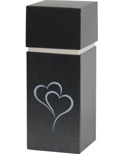 Urne dispersion carrée motif coeurs