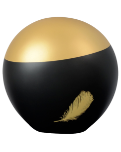 Urne Eole Noir Or