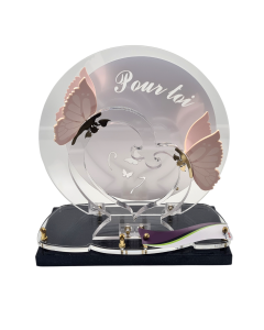 Plaque plexiglas ronde "Pour toi" 31x31cm
