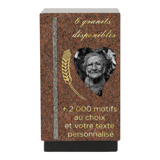 Urne funéraire personnalisable strass