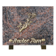 Plaque bronze main roses 15x20cm vue 1