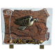 Plaque gravure parchemin bronze colombe 15x20cm vue 1