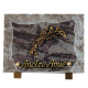 Plaque bords bruts bronze arum 15x20cm vue 1