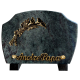 Plaque forme bronze arum 15x20cm vue 1