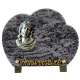 Plaque nuage bronze Christ 15x20cm vue 1