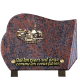 Plaque forme bronze village 15x20cm vue 1