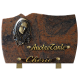 Plaque forme bronze Vierge Marie 18x25cm vue 1