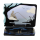 Plaque plexiglas pêche 26x35cm vue 1