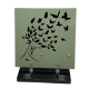 Plaque plexiglas carrée arbre papillon 33x28cm vue 1