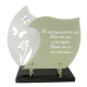 Plaque plexiglas blanche texte "Maman" 24,5X34cm vue 1