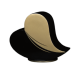 URNE COEUR OR vue 1