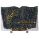 Plaque livre bronze épi de blé 20x30cm vue 1