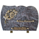 Plaque forme bronze tournesol 20x30cm vue 1