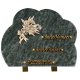 Plaque forme bronze bouquet 25x35cm vue 1