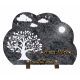 Plaque forme gravure arbre de vie nuage 25x35cm vue 1
