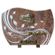 Plaque forme gravure fresque bronze ferme 25x35cm vue 1