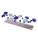 Champs de fleur - Bleus Nuancés 58x18x17cm vue 1