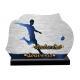 Plaque dibond forme football vue 1