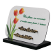 Plaque dibond rectangle arrondis 3 tulipes vue 2