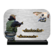 Plaque dibond rectangle arrondi pêcheur vue 1