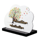 Plaque dibond forme nuage arbre coloré vue 2