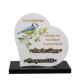 Plaque dibond forme cœur mésange vue 1