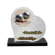 Plaque dibond forme cœur pétanque vue 1