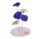 Rond 5 fleurs - Bleus Nuancés 16x25cm vue 1