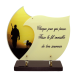 Plaque plexiglas blanche texte "Maman" 24,5X34cm vue 1