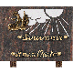 Plaque bronze agriculteur gravure nuage 15x20cm vue 1