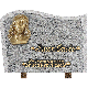 Plaque bords bruts forme bronze Jésus 18x25cm vue 1