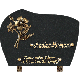 Plaque forme bronze bouquet 18x25cm vue 1