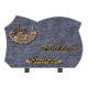 Plaque forme bronze bateau 30x20cm vue 1