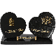 Plaque double coeur bronze Marie oiseaux 20x35cm vue 1