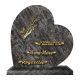 Plaque coeur bronze main roses 30x30cm vue 1