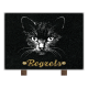 Plaque rectangle tête chat 25x18cm   vue 1