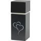 Urne dispersion carrée motif coeurs vue 1