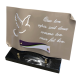 Plaque plexiglas motif colombe 20x30cm vue 1