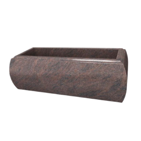 Jardinière massive galbée 68x28x22cm