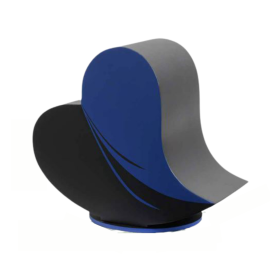 Urne coeur bleu