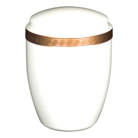 Urne frise blanche