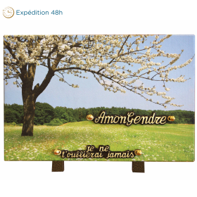 Plaque imprimée cerisier 20x30cm