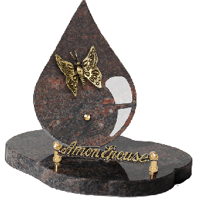 Plaque forme bronze papillon 15x20cm