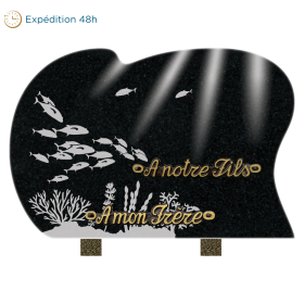 Plaque forme sablage mer 30x20cm
