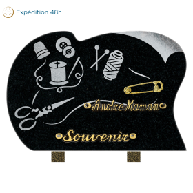 Plaque forme sablage couture 30x20cm